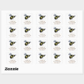 Eigen Stickers met het label Honey Bee Insect Art  (Vel)