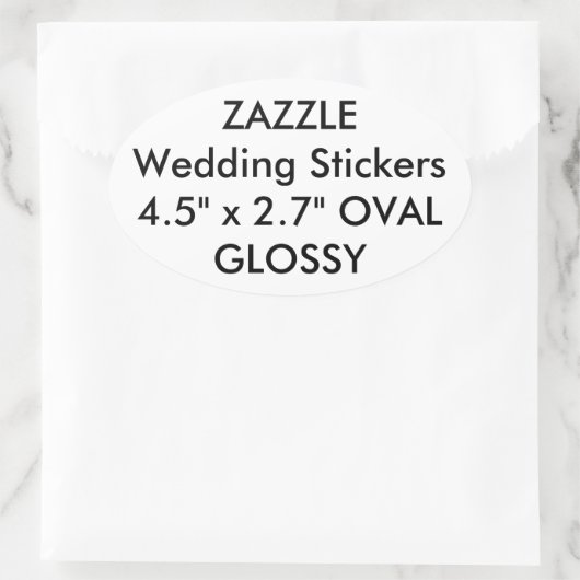 Eigen Stickers voor bruiloft (Tas)