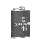 Eigen  stijl bruiloft Groomsman Flask Heupfles (Rechts)