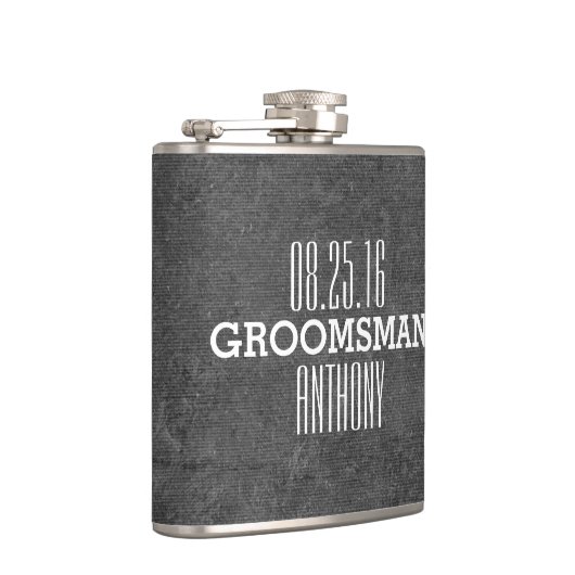 Eigen  stijl bruiloft Groomsman Flask Heupfles (Rechts)