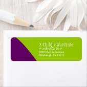 Eigen stijlvolle adreslabel voor retourzending etiket (Insitu)