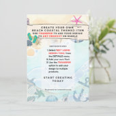 Eigen strandontwerp Kust- en zeevaart evenement in Kaart (Staand voorkant)