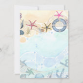 Eigen strandontwerp Kust- en zeevaart evenement ui Kaart (Achterkant)