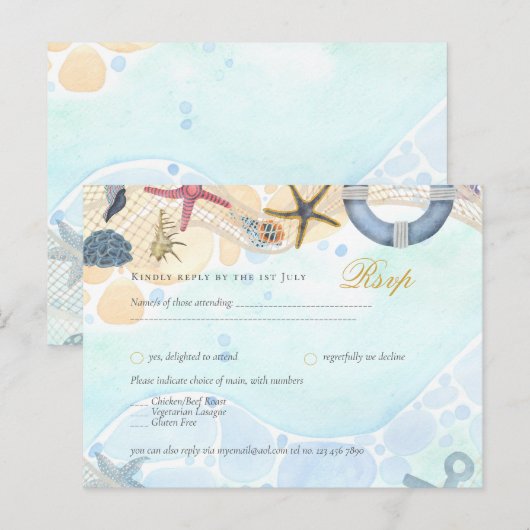 Eigen strandontwerp Kust Nautische evenement uitno Briefkaart (Voorkant / Achterkant)