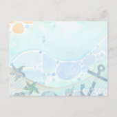 Eigen strandontwerp Kust Nautische evenement uitno Briefkaart (Achterkant)