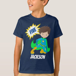 Eigen superheld Action Bubble Birthday Party T-shirt