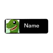 Eigen T-Rex naamlabel Etiket (Voorkant)