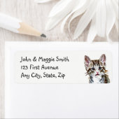 Eigen tablet Cat Kitten Cute Address Label (Insitu)