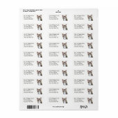 Eigen tablet Cat Kitten Cute Address Label (Full Sheet)