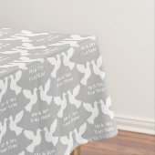 Eigen tafelkleden voor heren en mevrouw bruiloft (Voorbeeld)