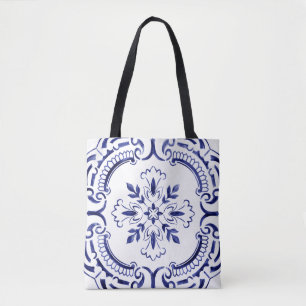 Eigen tegel van Portugal Tote Bag