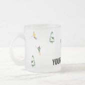 Eigen tekst Alpiene skiers Skiing Skier Ski Matglas Koffiemok (Links)