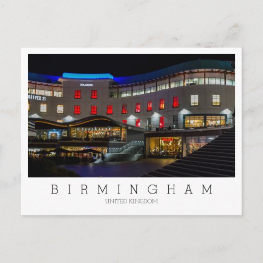 Eigen tekst, Birmingham, Briefkaart Verenigd Konin (Voorkant)