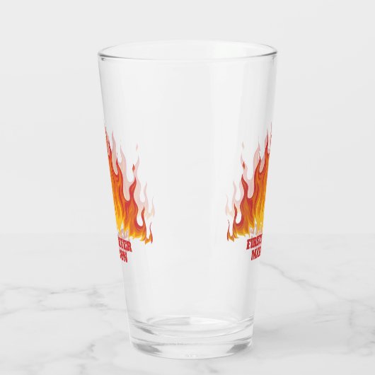 Eigen tekst Brandweerglas Glas (Links)