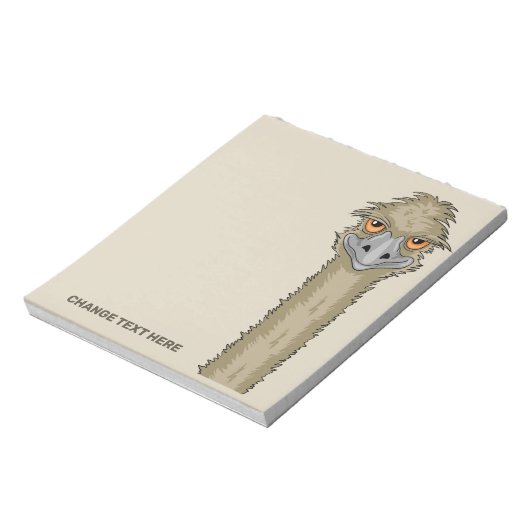 Eigen tekst emu notitieblok (Linkerzijde)