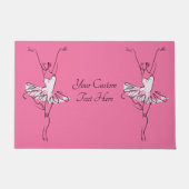 Eigen tekst en kleur Ballerina-deurmat Deurmat (Voorkant)