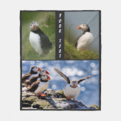 Eigen tekst en kleur Puffins dekens (Voorkant)