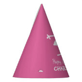 Eigen tekst en kleur van kindertekenprinses feesthoedjes (Links)