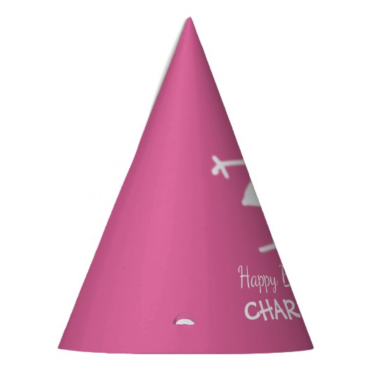 Eigen tekst en kleur van kindertekenprinses feesthoedjes (Links)