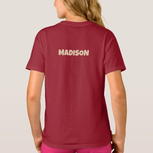 Eigen tekst en naam UFO Alien T-shirt (Achterkant)