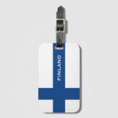 Eigen tekst FINLAND Bagagelabel (Voorkant (verticaal))