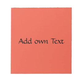 Eigen tekst Gedrukte stijlvolle Oranje rode achter Notitieblok