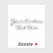 Eigen tekst Geïsoleerd Tumbler Decal Laptop Label (Vel)