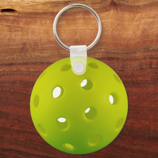 Eigen tekst Groene realistische pickleball Sleutelhanger (Achterkant)