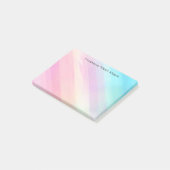 Eigen Tekst | Grote pastellijnen Post-it® Notes (Schuin)