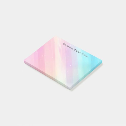 Eigen Tekst | Grote pastellijnen Post-it® Notes (Schuin)