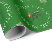 Eigen tekst kerstcyclus met cadeau groen cadeaupapier (Rol Hoek)