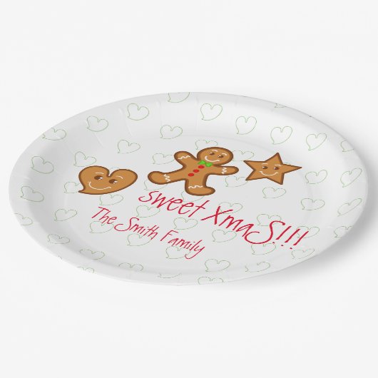 Eigen tekst op wit papieren bordje (Gekanteld)