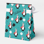 Eigen tekst, 🐧 Pickleball Merry Kerstmis 🎁 Favo Bedankdoosjes (Achterkant)