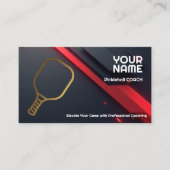 Eigen tekst, Precision Play Pickleball Coach Visitekaartje (Voorkant)