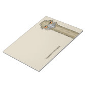 Eigen tekst rechthoekig Notitieblok in Emu (Schuin)