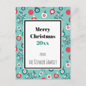 Eigen tekst Rode Pickleballen, 🎄 kerst Briefkaart (Voorkant)