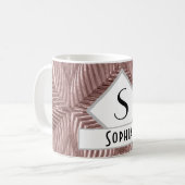 Eigen tekst/Roos Gold Art Deco Metallic Elegant Koffiemok (Voorkant links)