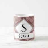 Eigen tekst/Roos Gold Art Deco Metallic Elegant Koffiemok (Center)