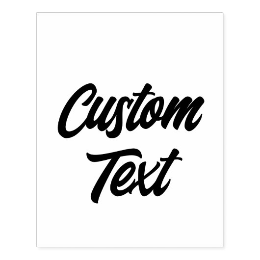 Eigen tekst Rubber Stempel (Afrduk)