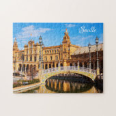 Eigen tekst Sevilla Spanje foto-puzzels Legpuzzel (Horizontaal)