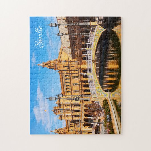Eigen tekst Sevilla Spanje foto-puzzels Legpuzzel (Verticaal)