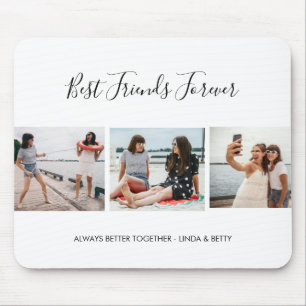 Eigen tekst toevoegen Aangepast 3 Fotocollage Mous Muismat