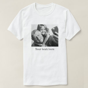 Eigen tekst toevoegen Aangepaste foto Ontwerp uplo T-shirt