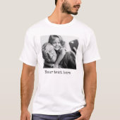 Eigen tekst toevoegen Aangepaste foto Ontwerp uplo T-shirt (Voorkant)