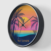 Eigen tekst Tropische Island Sunset (Hoek)