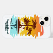 Eigen tekst Tropische Island Sunset Case-Mate iPhone Case (Achterkant (horizontaal))