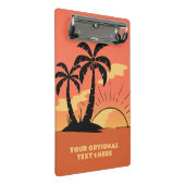 Eigen tekst Tropische Island Sunset Mini Klembord (Schuin)