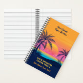 Eigen tekst Tropische Island Sunset Notitieboek (Binnen)