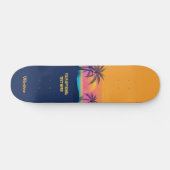 Eigen tekst Tropische Island Sunset Persoonlijk Skateboard (Horizontaal)