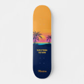 Eigen tekst Tropische Island Sunset Persoonlijk Skateboard (Voorkant)